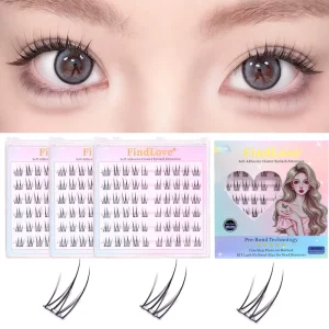 Private Label Self Adhesive Korean Style C Curl Eyelashes 0.07MM Natural Looking Press on Lashes No Glue Needed Lashes