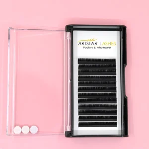Private Label Silk Individual Eye Lashes Extensions Cashmere Lash Eyelashes Makeup Usage with Box Packaging