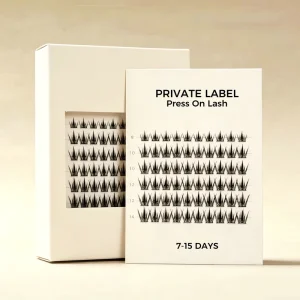 Private Label Sticky Pre Glued Technology Segmented DIY Cluster Lashes Self Adhesive Press on Cluster Eyelash Kit No Glue Need