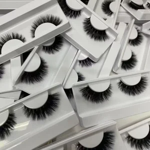 Private Label Strip Lashes Black Matte Vegan Faux Cils Fake Lashes 5D 3D Fluffy Faux Mink Eyelash Vendor