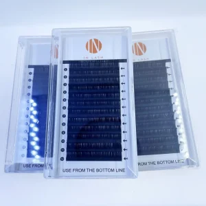 Private Label Synthetic Silk Faux Mink Cashmere Russian Volume Lashes Individual Eyelash Extension