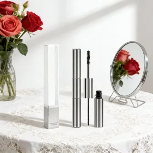 Private Label Vegan 3D Fiber No Clump Waterproof Daily Makeup Beach Ready Rimel Y Delineador Empaque Personalizado