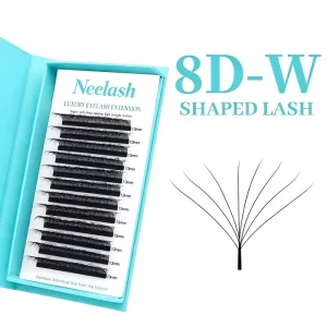 Private Label Volume Eyelash Extension Individual False 5D 6D 8D 10D Matte Clover Lashes Fibras Tecnologicas Natural Soft