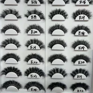 Private Label Wedding Makeup Tools Lash Faux Mink Eyelashes Vegan Thick Fluffy Full Strip Lashes Bridal Eyelashes