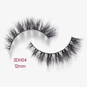 Private Labels 3D Mink Short Natural Eyelashes Wispy Lightweight Eyelashes for Daily Use and Makeup Artists