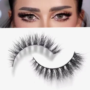 Private Labels Fluffy Mink Fur Lashes Handmade 12mm 14mm Natural Wispy 3D Mink Eyelashes Real Mink cat Eye Lashes