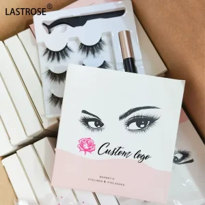 Private Logo 3 Pairs Magnet Eyelashes Magnetic False Eyelashes Magnetic Eyeliner With Magnetic Eyelashes