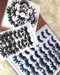 Private Logo Custom 25mm Eyelashes Fluffy 100% Mink Eyelash Packaged Supplier 30mm 3d Fur Makeup Hand Made