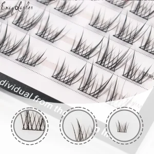 Private Small Segmented Devil Style Reusable Makeup Soft Natural Fake Eyelashes Anime Lashes with DD and CC Curl