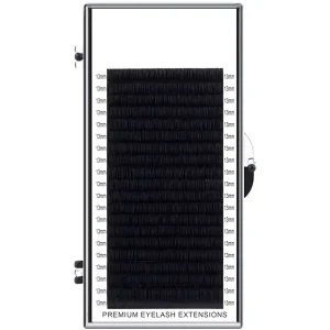 Private Your Logo Silk Pre Fanned Eyelashes Matte Black 20 Rows Cashmere Volume False Lashes