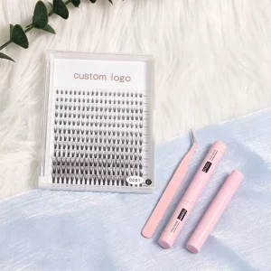 Private fairy Diy Lash Cluster Kit Fluffy Lash Clusters Kit Private Label Cluster Lashes Kit 20mm Thick Custom logo