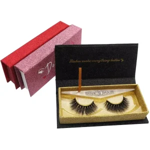 Private label mink eyelash with custom eyelash packaging