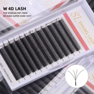 Professional 3d 4d 5d W Double Layer Premium Handmade W Yy Type Shape Lashes C D L M LC LD YY W Lash Extensions Trays