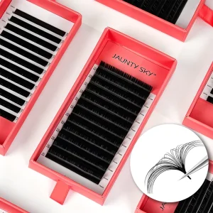 Professional Cashmere Lash Extension J B Curl Volume Eyelash Trays Wimper Velvet Eyelashes
