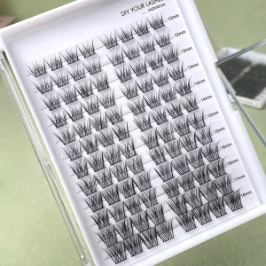 Professional Custom 20D Pre Cut Segmented Eyelashes DIY Mink Lash Extension Travel Kit Cluster Individual Lashes Cluster D Curl