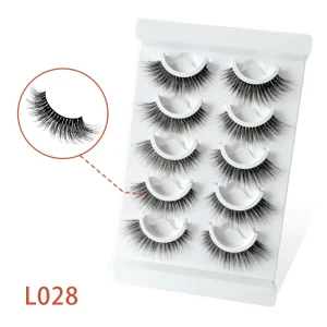 Professional Custom 5/10/10 Pairs Fiber Long Full Strip Eyelashes Natural Style Custom Length Mink Lashes Manufacturer Direct