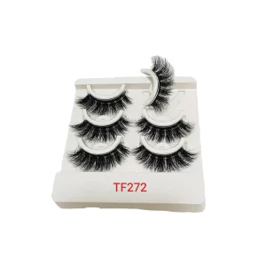 Professional Custom 5 Pairs Handmade Cat Eye Fur Half Silk Full Strip Self-adhesive Eyelashes Natural Style Mix Lash Books