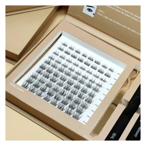 Professional Custom Logo DIY Cluster Lashes Kit False Eyelashes Wispy Eyelash Extensions