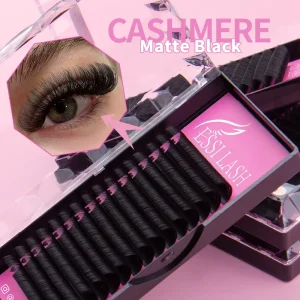 Professional Customized Packages Dark Matte Black Cashmere Lash Trays Eye Lashes Extensions Supplies