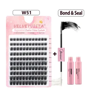 Professional DIY Cluster Eyelash 120 Clusters Box Salon Grade Individual Lashes Lash Technician Training Kit