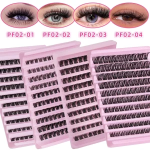 Professional DIY Lash Cluster Eyelashes Individual Natural Wispy Volume Lower Lash Enhancement Segmented Strip Salon Makeup 40P