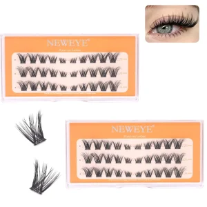 Professional Glue Free Press on Lashes 36 Clusters 3 Rows Mix 10-14mm Natural Self-adhesive DIY Cluster Lashes OEM Private Label