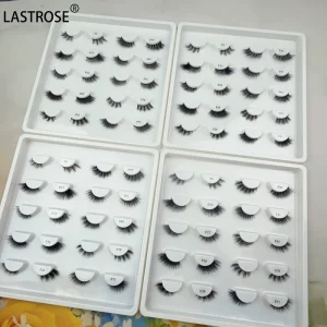 Professional Half Lashes Short Natural 3D False Mink Lashes 10 Pairs Set Vegan Wispy Corner Lashes