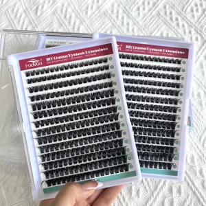 Professional High Quality Diy Individual Lashes Segment Eyelash Extensions Pre Cut 3D Lash Cluster Eye Lash Cluster