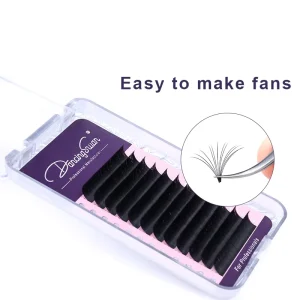 Professional Individual Materials for Korea Volume Fast Fanning Blooming Lash Natural Eyelashes Extensions