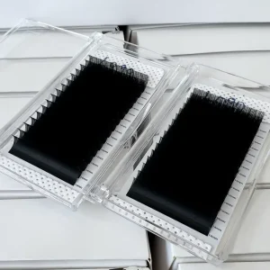 Professional Matte Flat Eyelash Extension Super Soft Flat Volume Lashes Handmade Split Tip Lashes