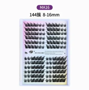 Professional Mega Volume Lash Clusters 3D Curl Individual False Eyelashes DIY Segment Extensions