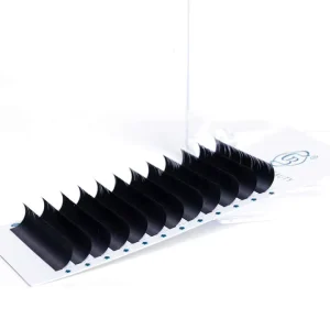 Professional Natural Long 0.20 Double Tips J B C D Curl Matte Ellipse Flat Eyelash Extension