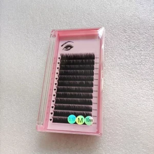 Professional Salon Use Fuller Effect Customized Curl L LC LD M Volume Lash Extension Trays Matte Black Individual Lash Trays
