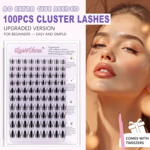 Professional Self adhesive Eyelash Extension Kit Segmented Eyelashes Natural Wispy Clustered Eyelashes Mixed Length 8 16mm