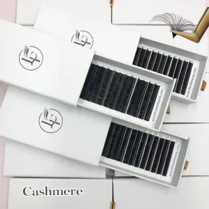 Professional Siberian Synthetic Hair Matte Black Volume Lash Trays C D Eyelash Extension Supplier Handmade Vegan