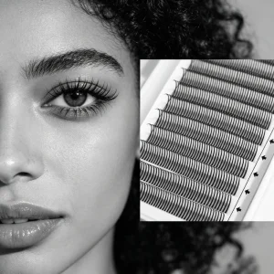 Professional Soft Semi Handmade Pre Glue Professional Use Anime Lashes