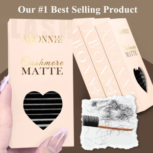Professional Use Eyelash Extensions Dd Curl Fluffy Soft Cashmere Matte Lash Trays Volume Lashes Extensions