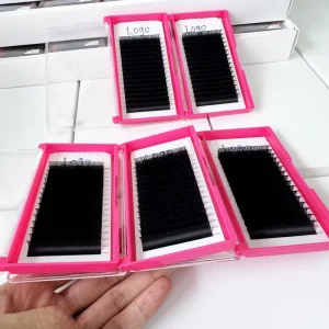 Professional Use Only Mega Volume Lashes Korean PBT Fiber Lash Tray for Boutique Professional Eyelash Salons