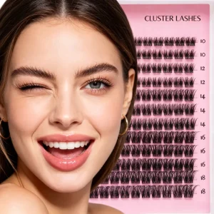 Professional grade Handmade Mink Cluster Lashes for Effortless At Home Application Wispy Natural Look Reusable Comfortable DIY