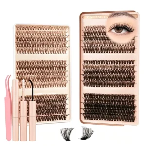 Progressive Tapered Wing Cluster Lashes Fine Outer Ends Natural Eye Lifting Romantic Date Wedding Banquet Styling