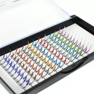 Pulin Saisi Lashes Custom Christmas Party Wedding Fairy Individual Eyelash Extensions Colored Spikes Glitter Stable