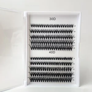 Pulin Saisi Natural Individual Eyelash Extensions DIY Segment Fan Lashes for Individual Use