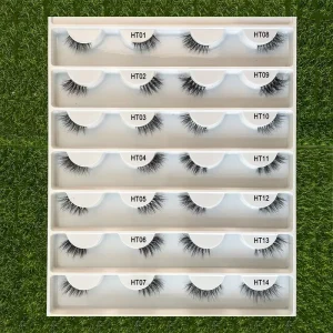 Pure Handmade Mink Free Style Corner Eyes Half Type False Eyelashes Lashes 3D Mink Vendor Corner Lashes