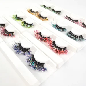 Q T Series Strip Faux Mink Eye Lashes Vendors 17 20mm Faux Mink Lashes and Private Label Vegan Faux Mink Eyelashes