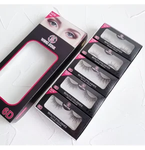 QINGDAO WINGSTAR Free Sample Provided 6D Series Strip Eyelashes Natural Style Strip Lashes