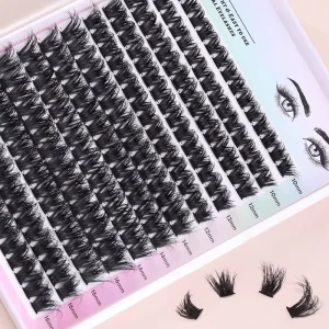 Qiaoti Beauty Eyelash Supply Eyelash Set Cluster Eyelashes Cluster Lashes 3D Diy Lash Extensions Diy Lashes