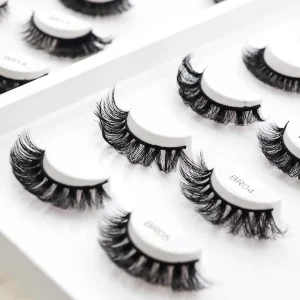 Qingdao D Curl Russian Strip Eyelashes D Curl False Eyelashes Sexy Full Strip Eyelashes Custom Package