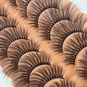 Qingdao Manufacturing Vendors 3D Faux Mink Individual Flare Lashes 15mm for Custom Lash Extensions