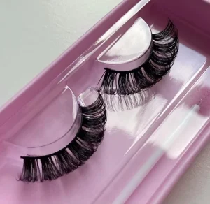 Qingdao Natural Long 3d D Curl Wink Winged Eyelash Extensions Faux Mink 14mm C D Curl Strip Eyelashes Russian Strip
