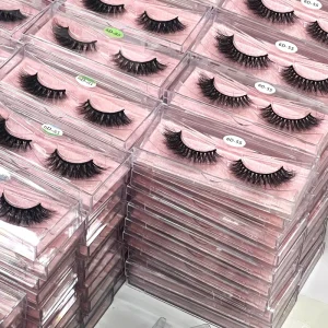 Quality 13-15 mm Eye Lash Strips False Eyelashes Price Black and Gold Packaging